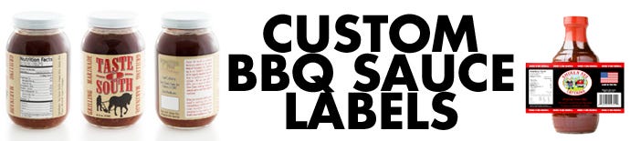 Custom Barbecue Sauce Labels